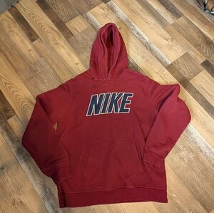 Nike Men's Burgundy Hoodie